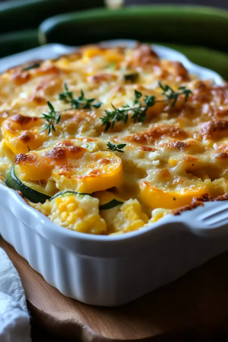 Super Cheesy Squash, Zucchini, and Corn Casserole Recipe