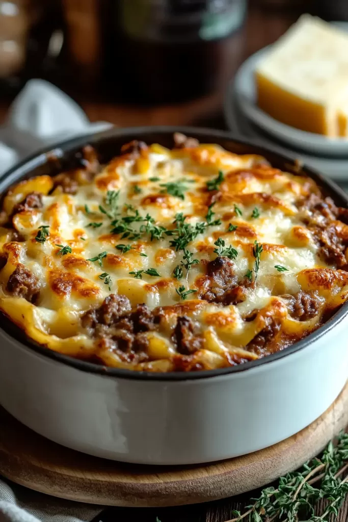 French onion beef casserole