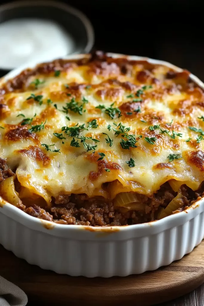 French onion beef casserole