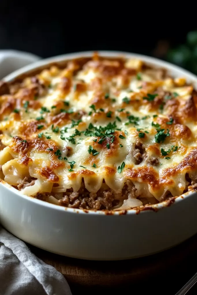 French onion beef casserole
