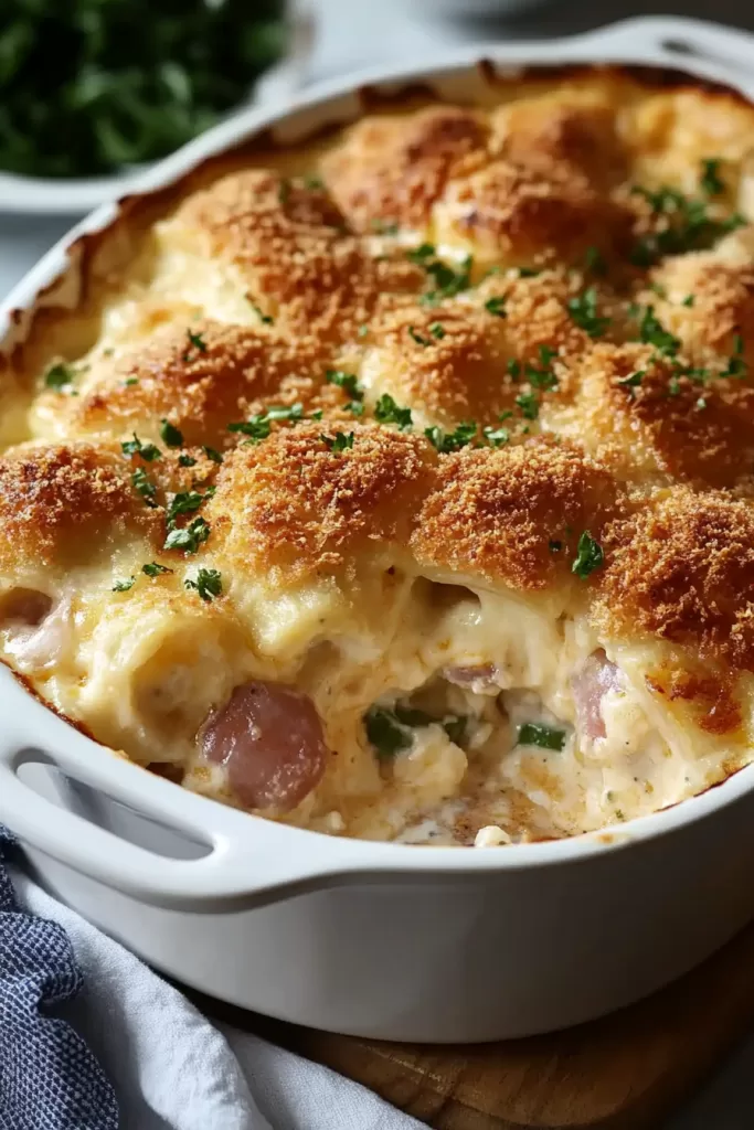 chicken cordon bleu casserole