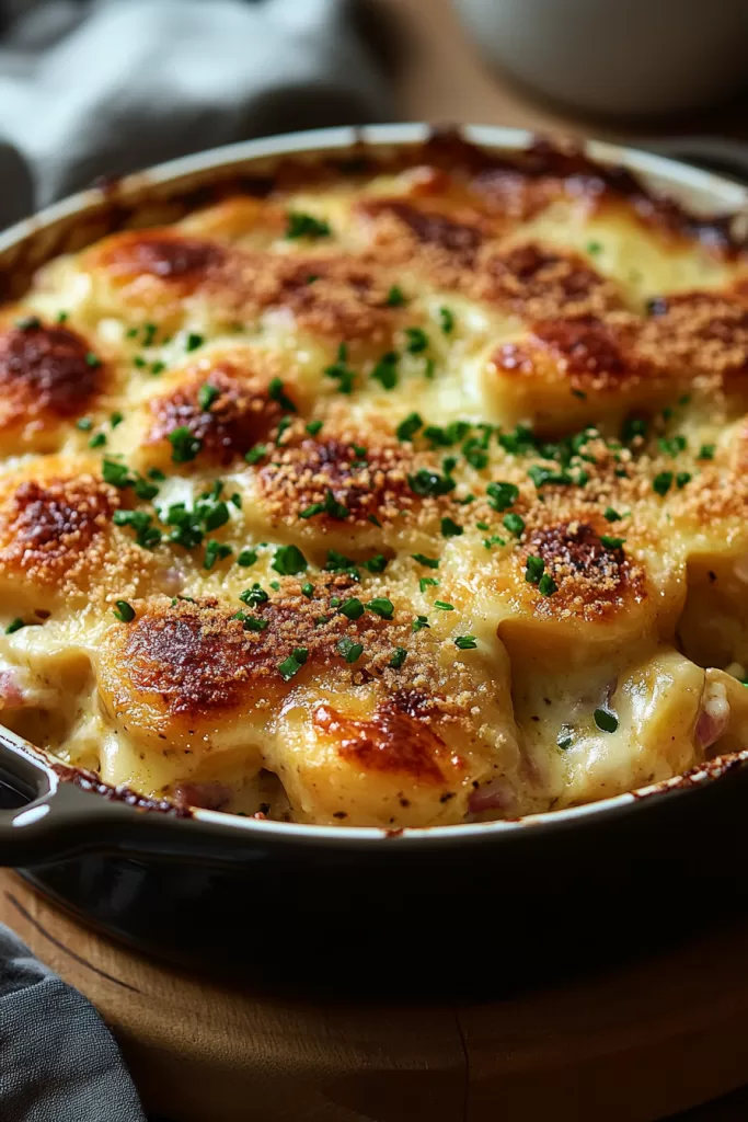 Chicken cordon bleu casserole