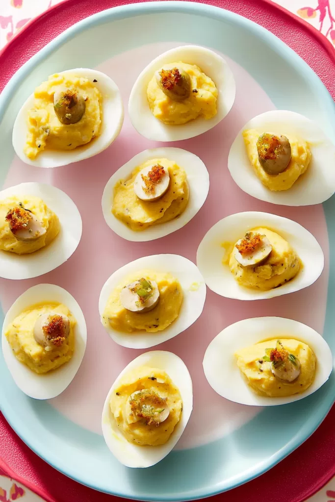 dill pickle deviled eggs