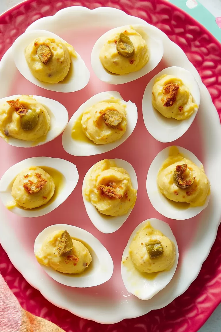 dill pickle deviled eggs