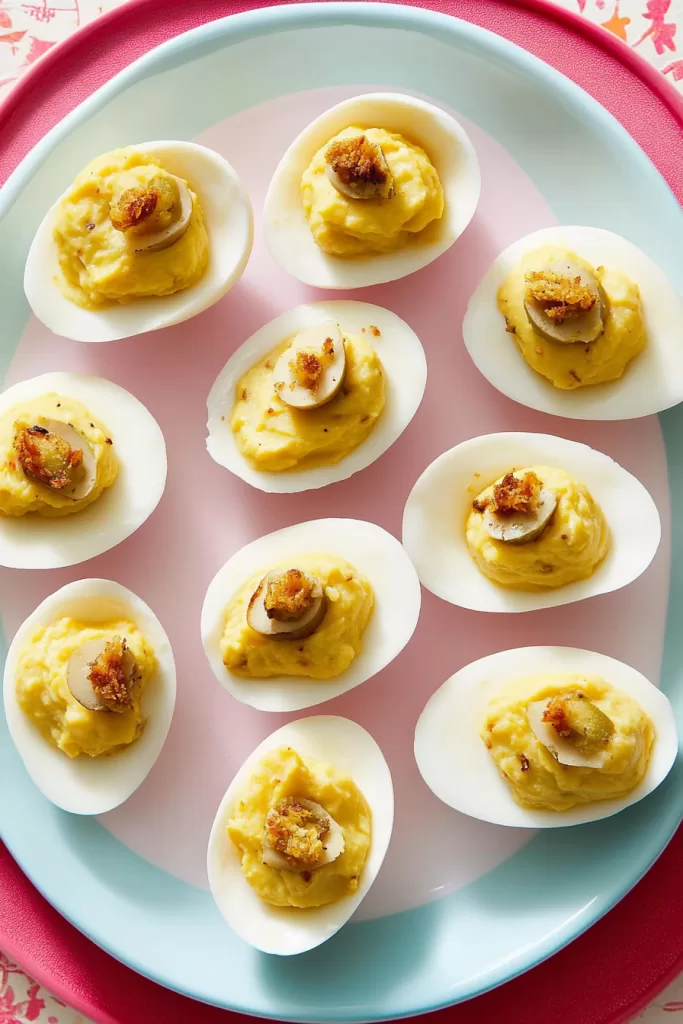 dill pickle deviled eggs