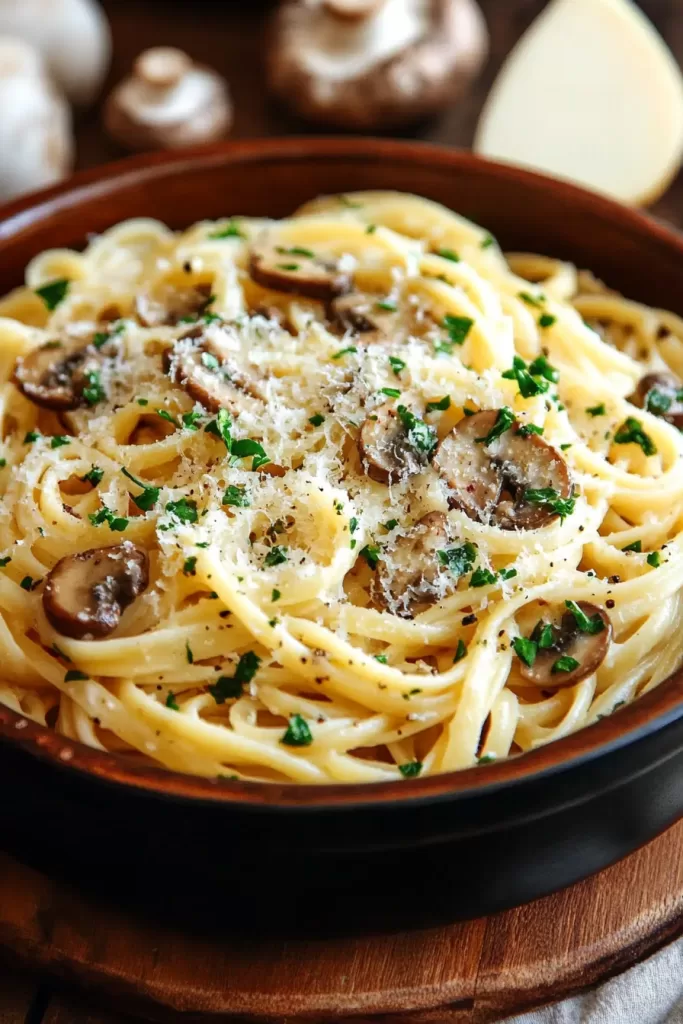 Garlic Mushroom Pasta