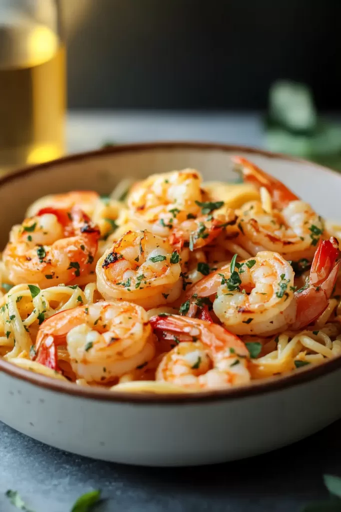 garlic shrimp pasta