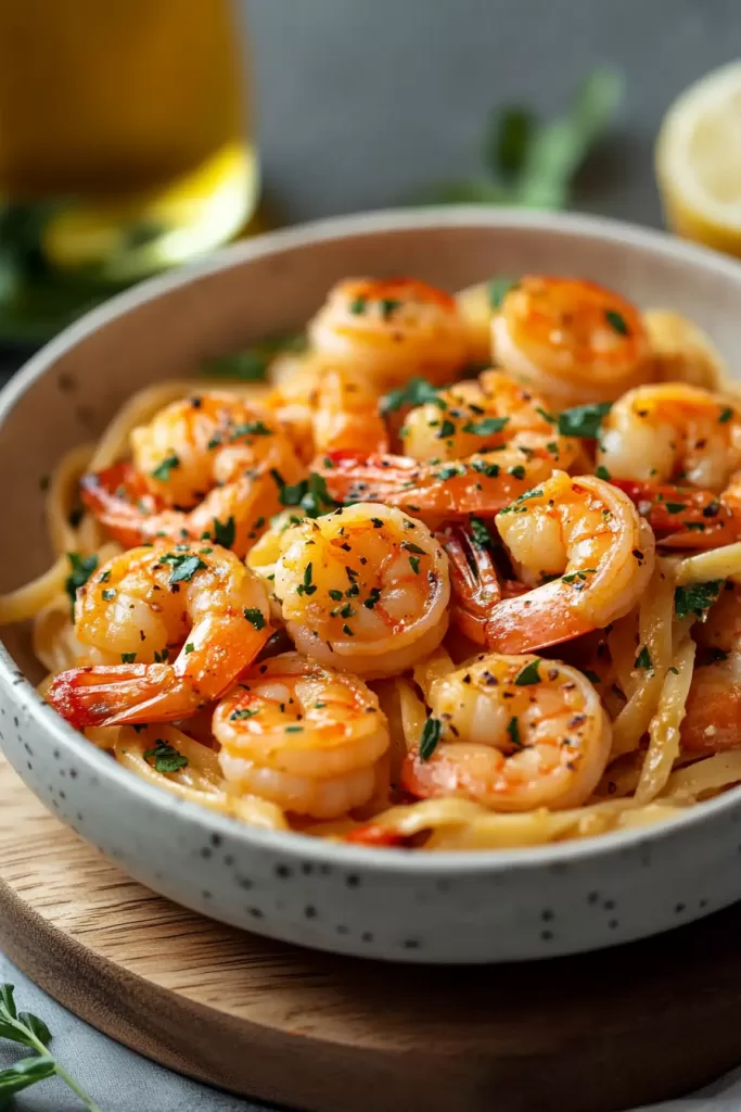 garlic shrimp pasta