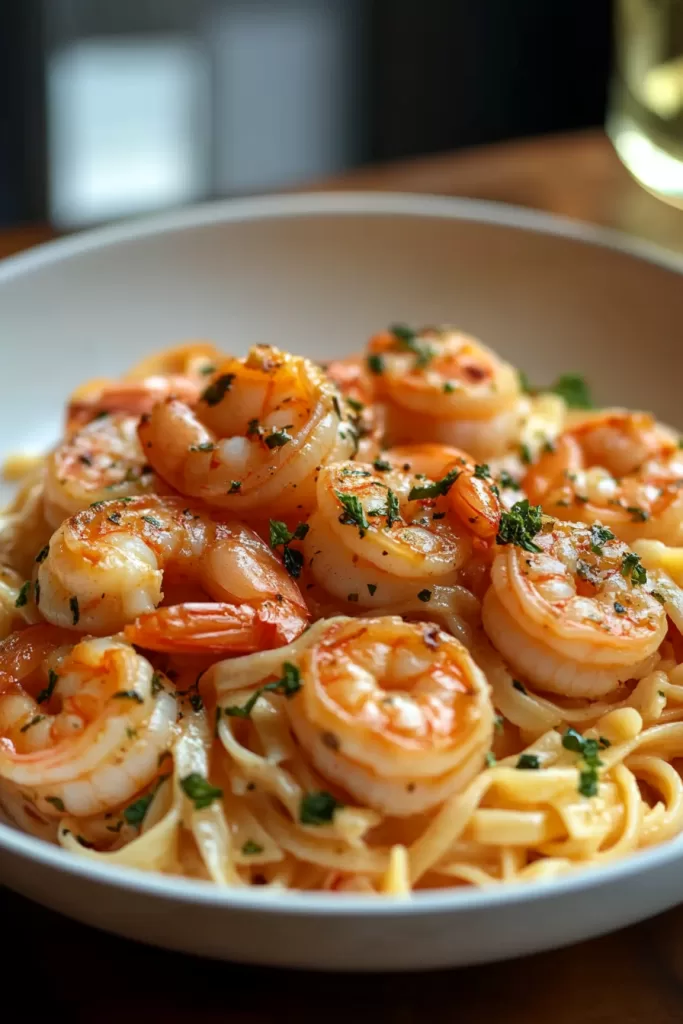 garlic shrimp pasta