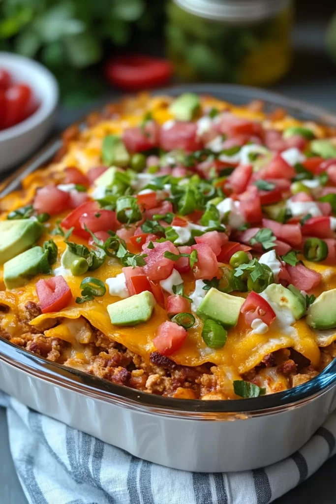 Walking Taco Casserole