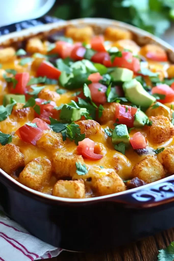 taco tater tot casserole