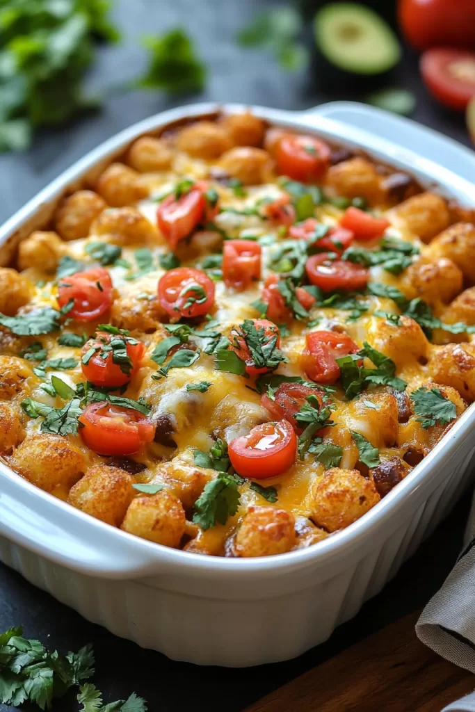 taco tater tot casserole