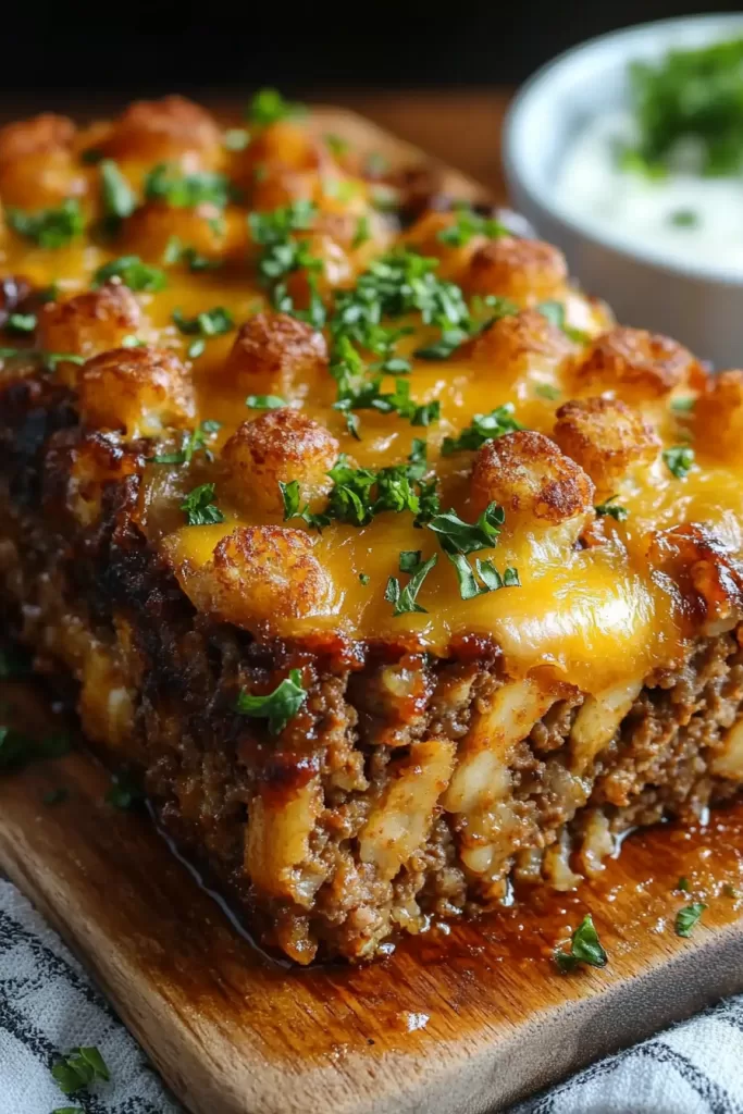 tater tot meatloaf casserole