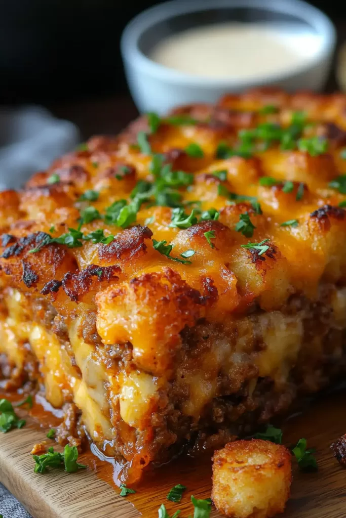 tater tot meatloaf casserole