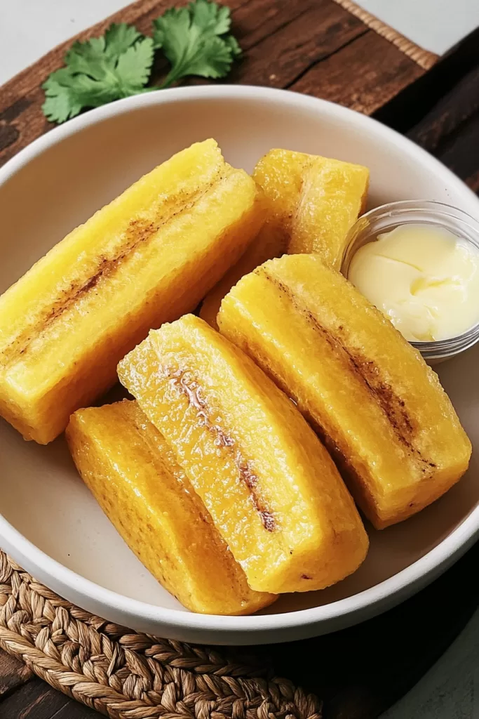 boiled green plantain