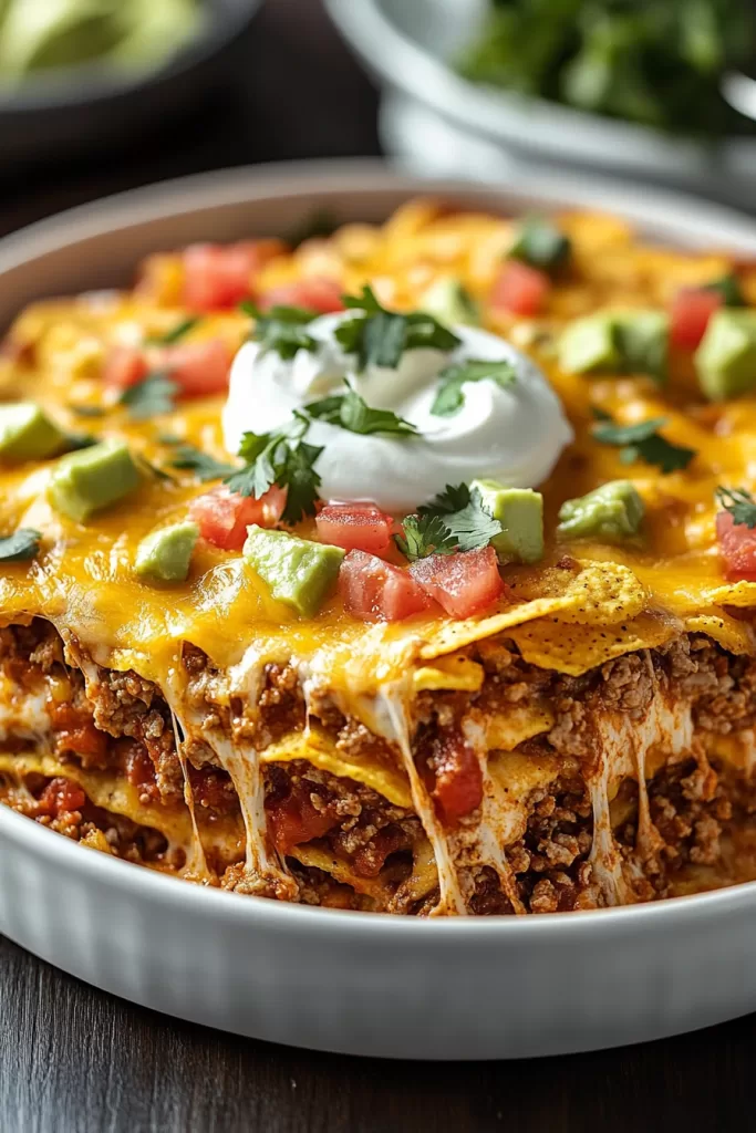 cheesy taco casserole