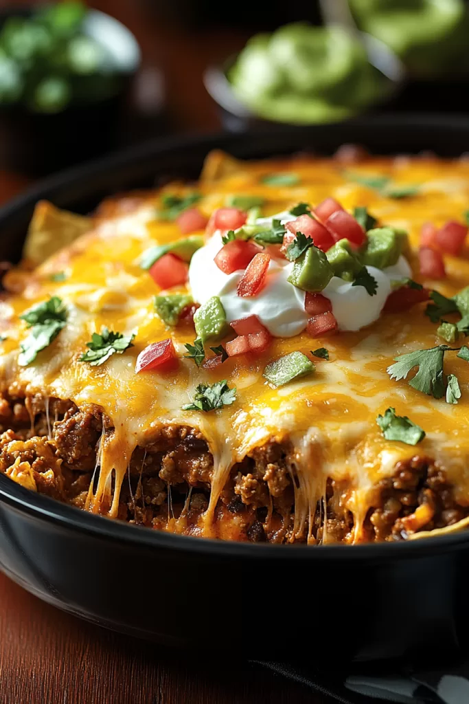 cheesy taco casserole