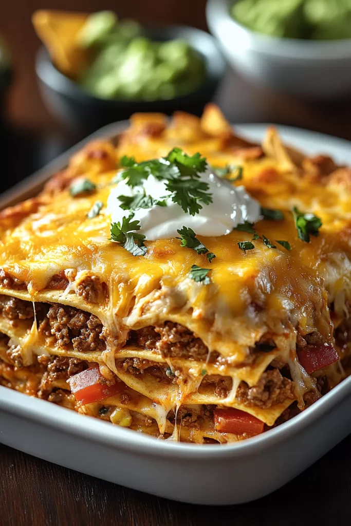 cheesy taco casserole