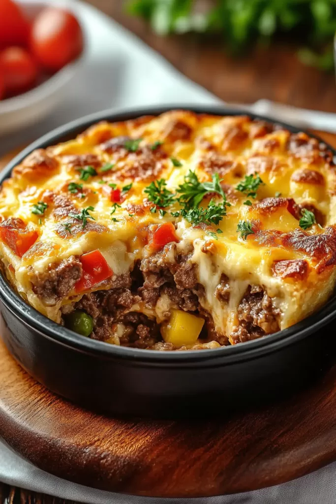 philly cheesesteak casserole