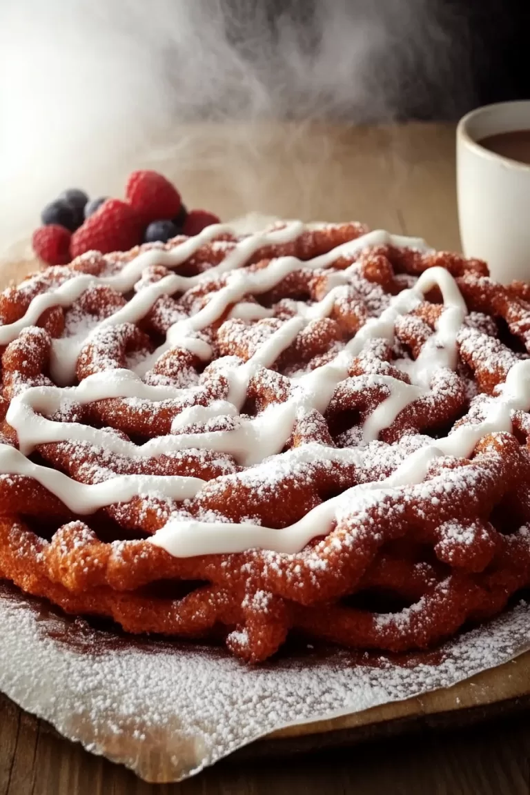 red velvet funnel cake