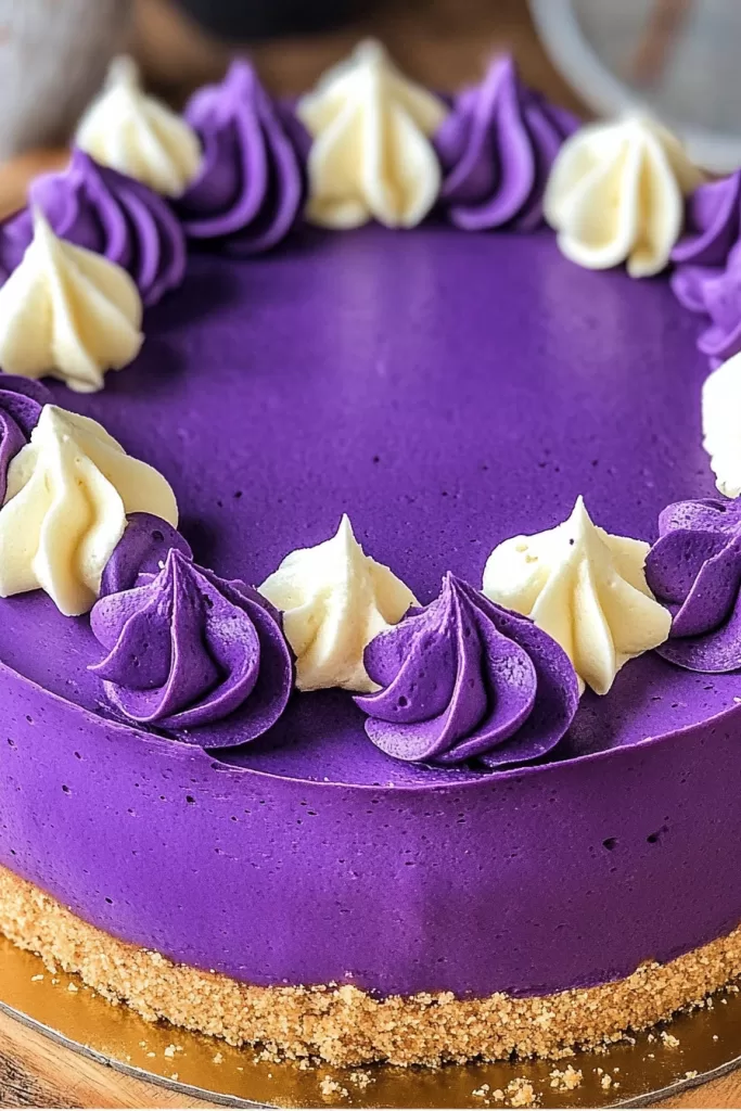 ube cheesecake