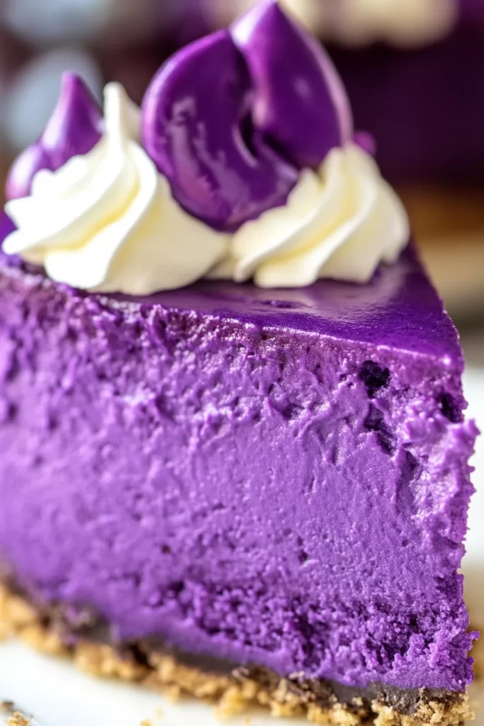 ube cheesecake