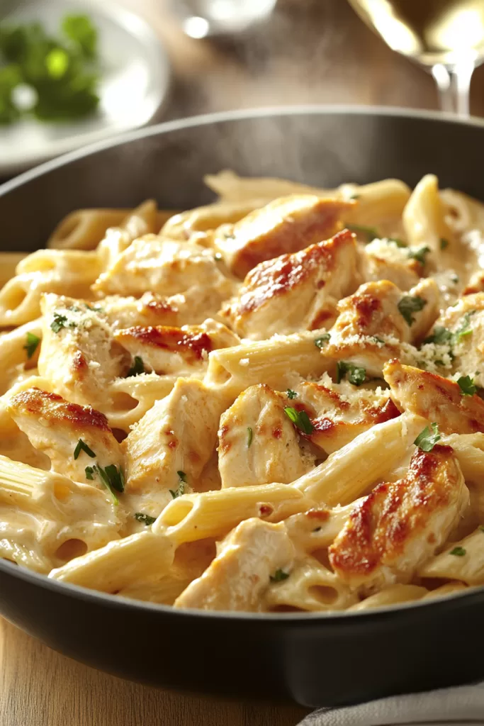 white cheddar chicken pasta