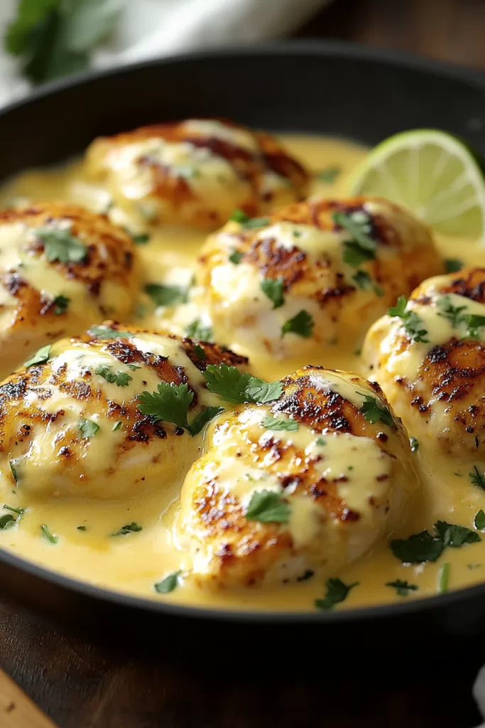 Mexican Chicken with Cheese Sauce