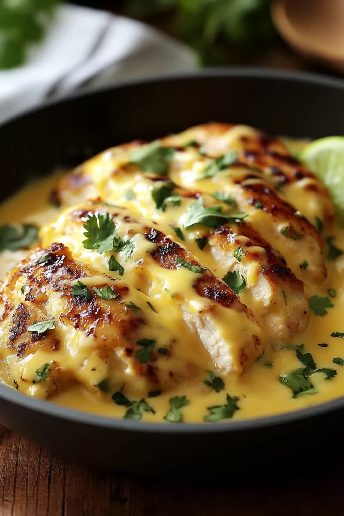 Mexican Chicken with Cheese Sauce