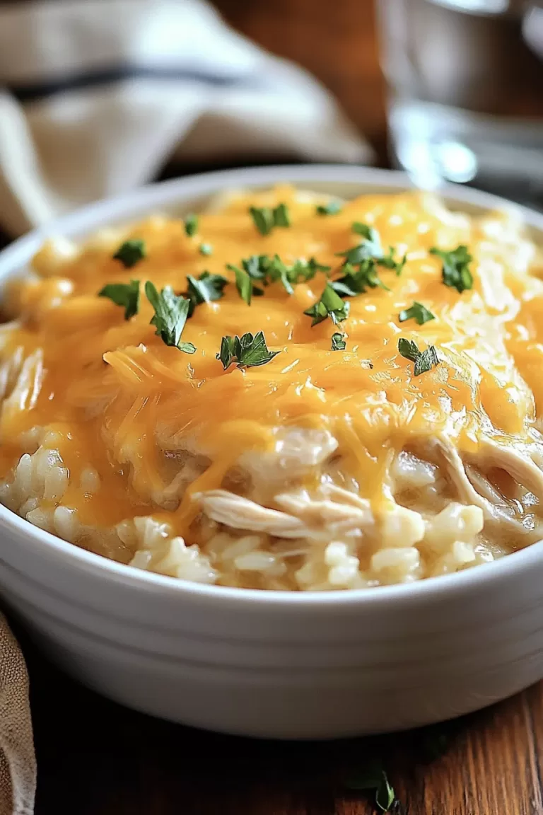 crockpot cheesy chicken and rice