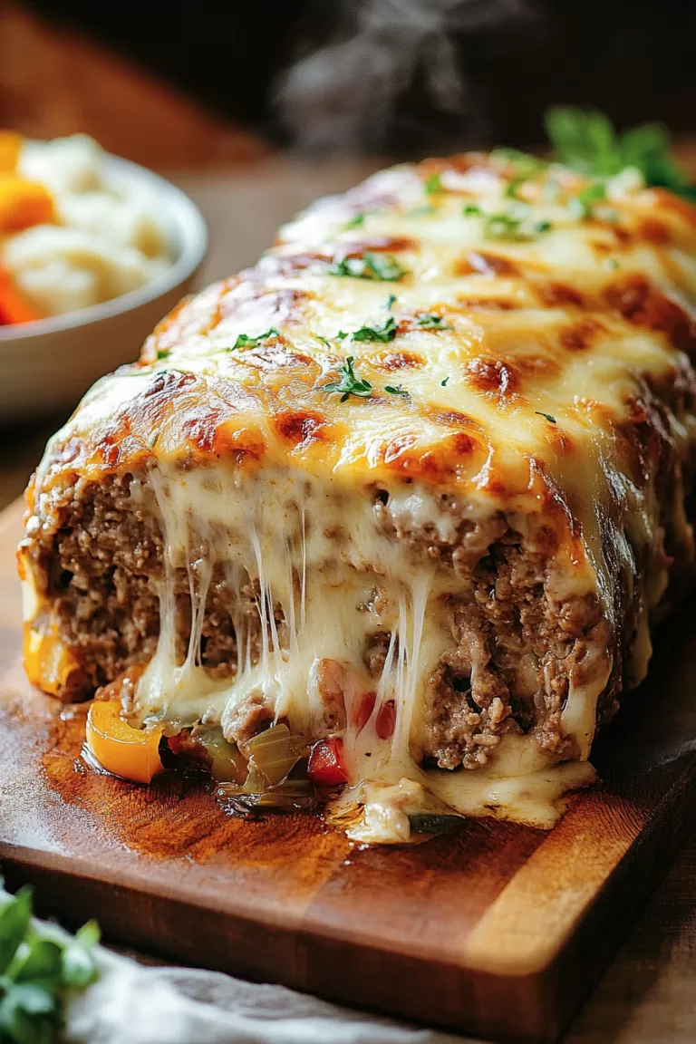 Philly cheesesteak meatloaf
