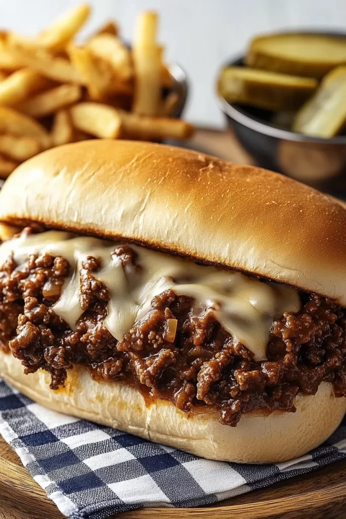 Philly cheesesteak sloppy joes